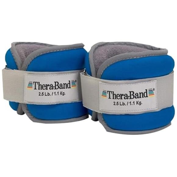 THERABAND Ankle Weights, Comfort Fit Wrist & Ankle Cuff Weight Set, Adjustable - Picture 7 of 7